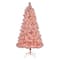7ft. Pre-Lit Holiday Pink Cashmere Artificial Christmas Tree, White LED Lights